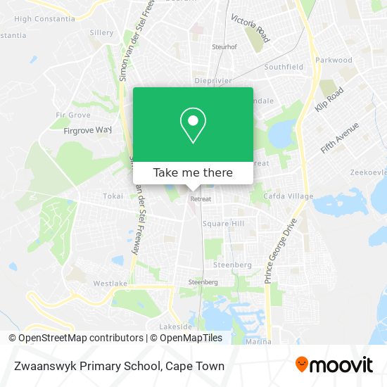 Zwaanswyk Primary School map