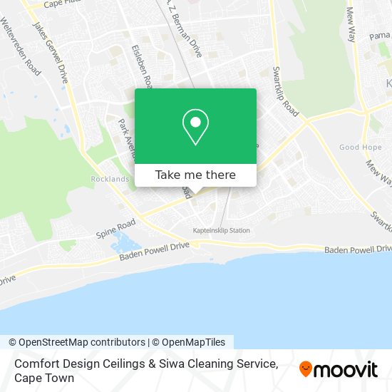 Comfort Design Ceilings & Siwa Cleaning Service map