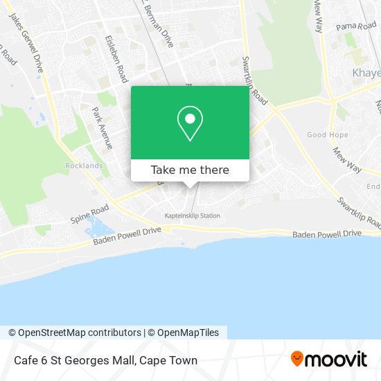 Cafe 6 St Georges Mall map