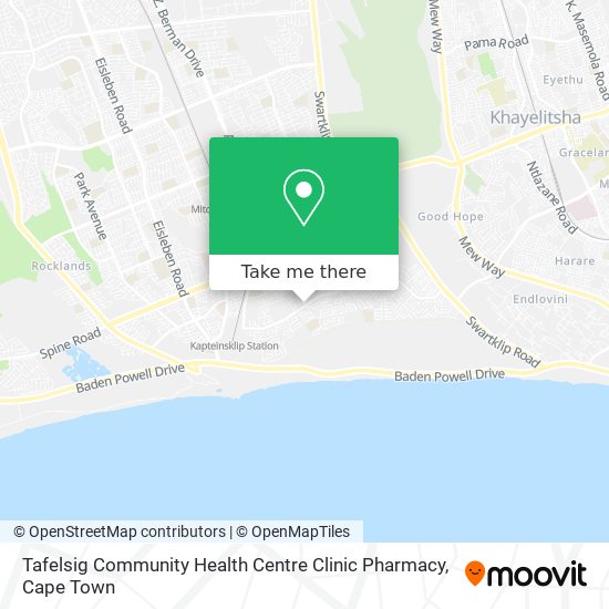 Tafelsig Community Health Centre Clinic Pharmacy map