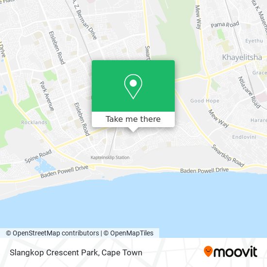 Slangkop Crescent Park map