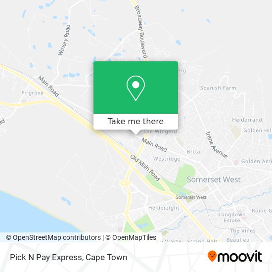 Pick N Pay Express map