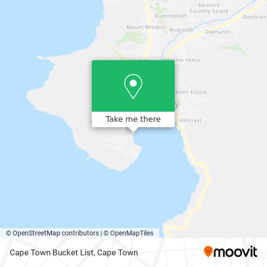 Cape Town Bucket List map