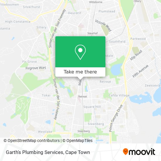 Garth's Plumbing Services map