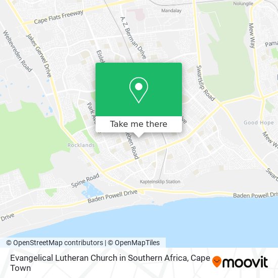 Evangelical Lutheran Church in Southern Africa map