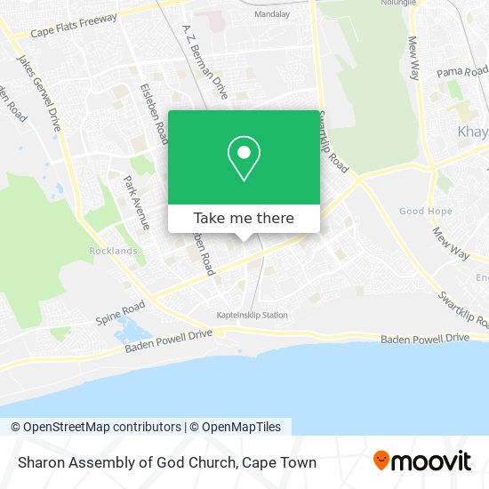 Sharon Assembly of God Church map