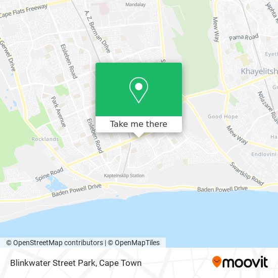Blinkwater Street Park map