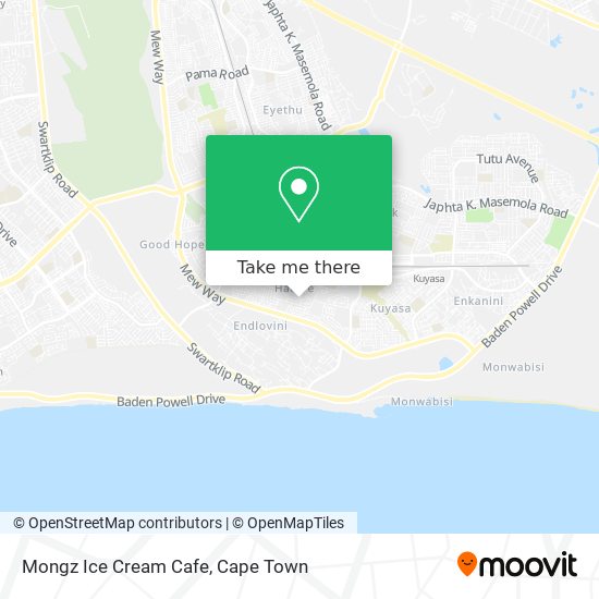 Mongz Ice Cream Cafe map