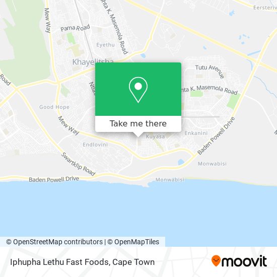 Iphupha Lethu Fast Foods map