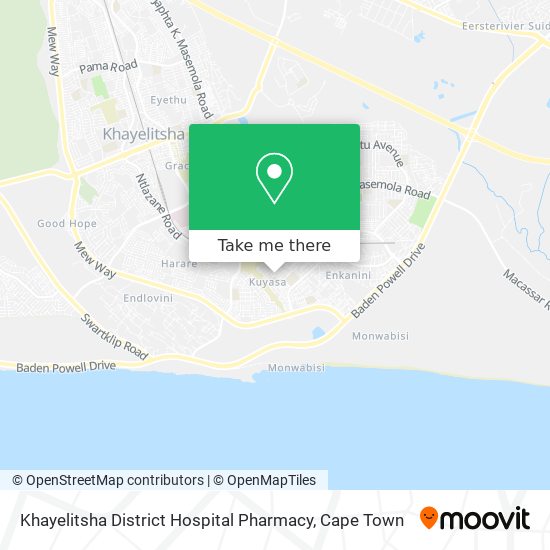 Khayelitsha District Hospital Pharmacy map