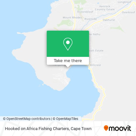 Hooked on Africa Fishing Charters map