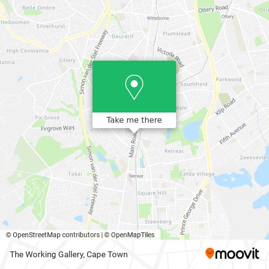 The Working Gallery map