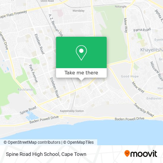 Spine Road High School map