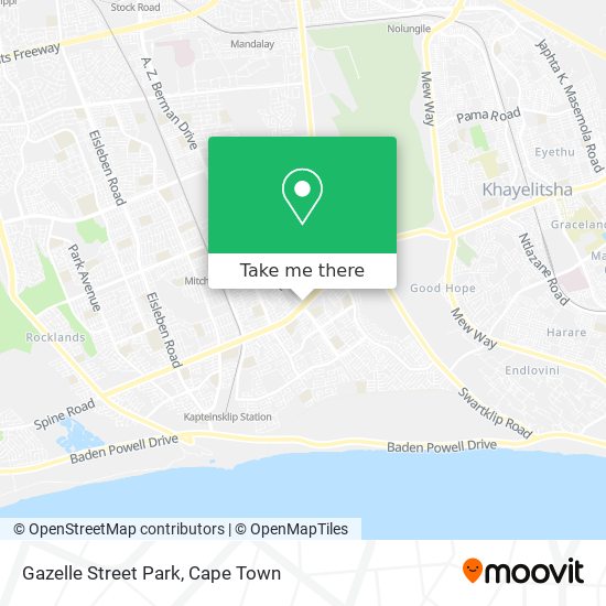 Gazelle Street Park map