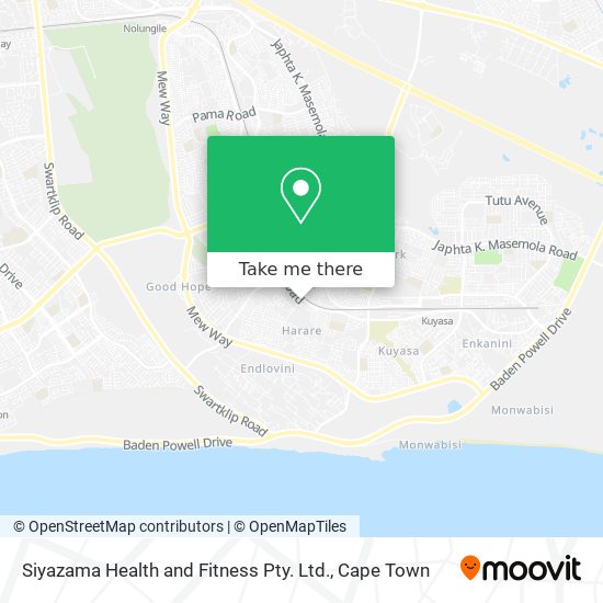 Siyazama Health and Fitness Pty. Ltd. map