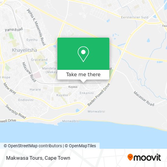 Makwasa Tours map