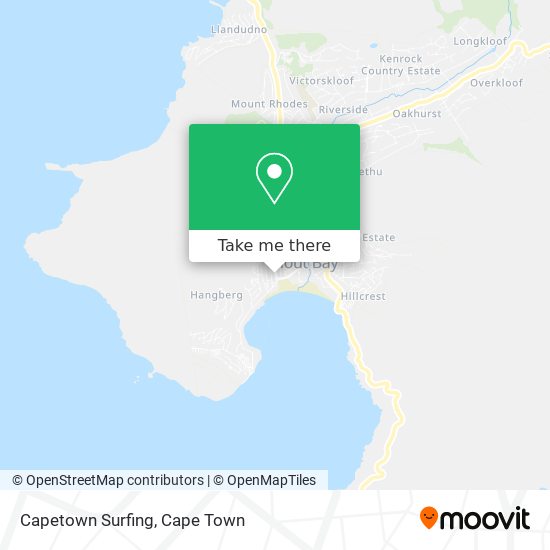 Capetown Surfing map