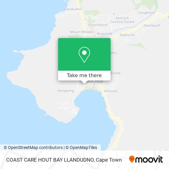 COAST CARE HOUT BAY LLANDUDNO map