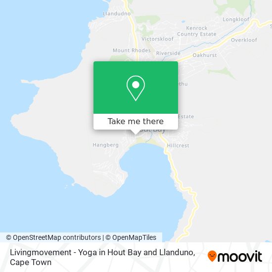 Livingmovement - Yoga in Hout Bay and Llanduno map