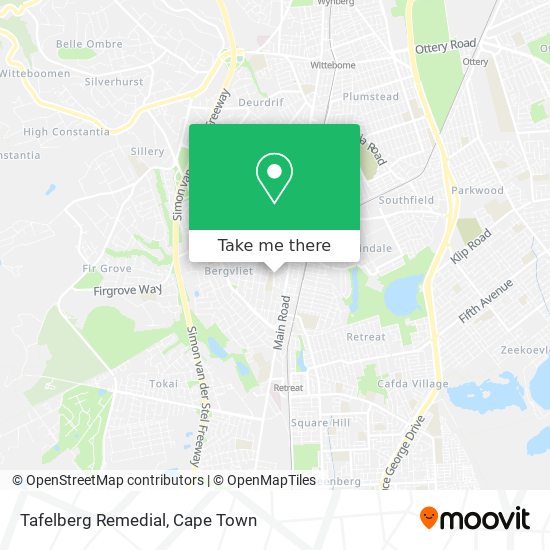 Tafelberg Remedial map