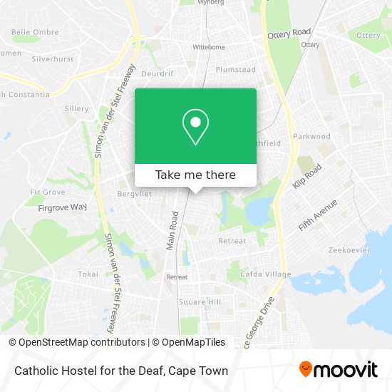 Catholic Hostel for the Deaf map