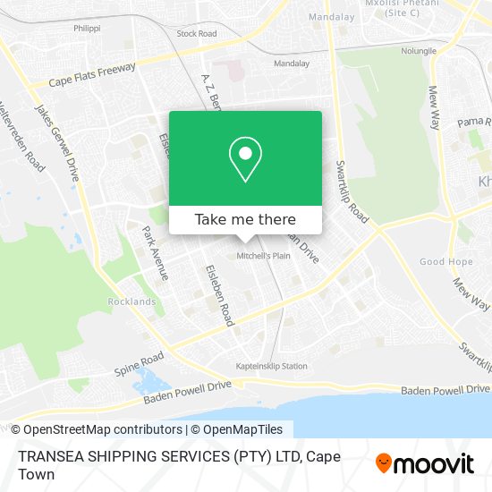 TRANSEA SHIPPING SERVICES (PTY) LTD map