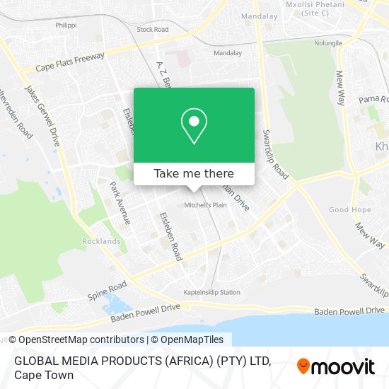 GLOBAL MEDIA PRODUCTS (AFRICA) (PTY) LTD map