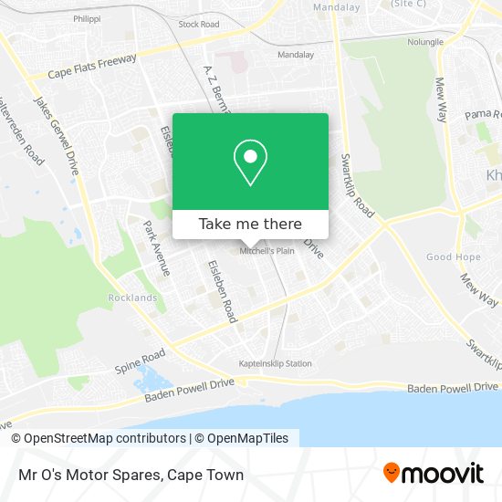 Mr O's Motor Spares map