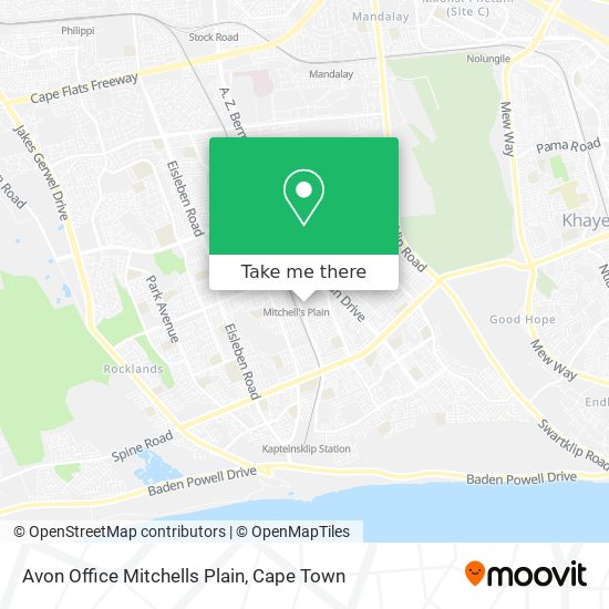 Avon Office Mitchells Plain map