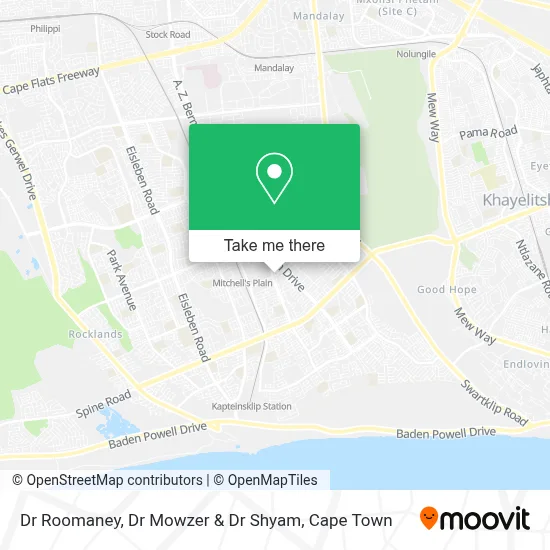 Dr Roomaney, Dr Mowzer & Dr Shyam map