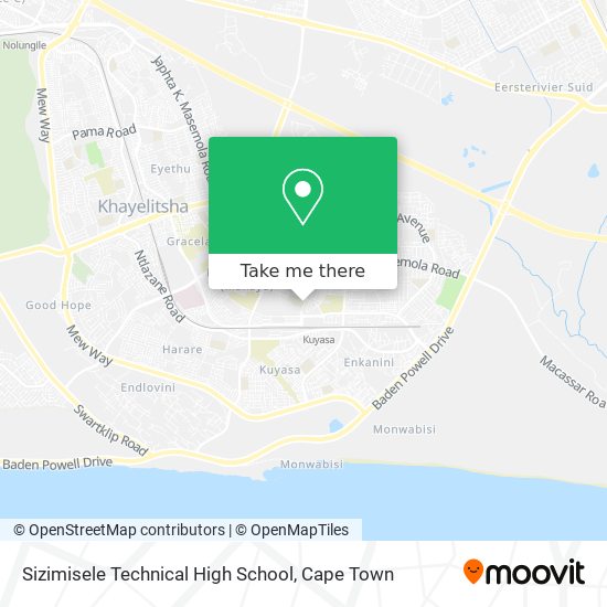 Sizimisele Technical High School map