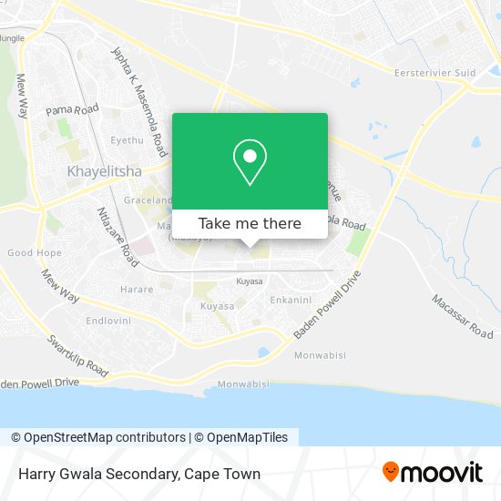 Harry Gwala Secondary map