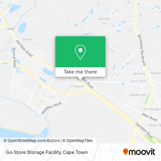 Go-Store Storage Facility map