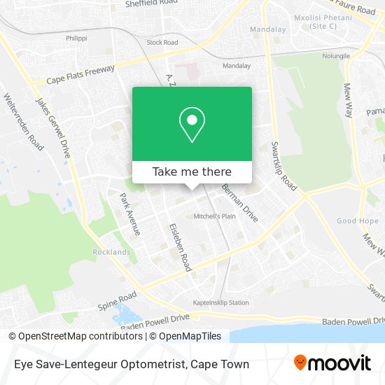 Eye Save-Lentegeur Optometrist map