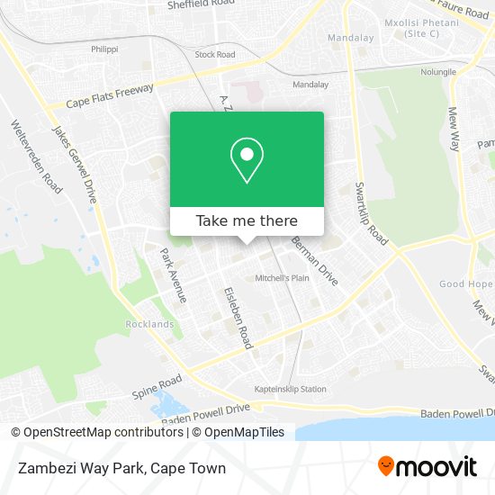 Zambezi Way Park map