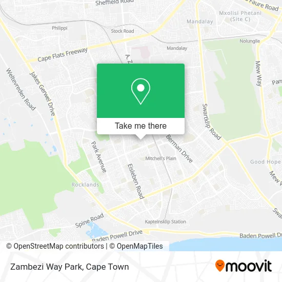 Zambezi Way Park map