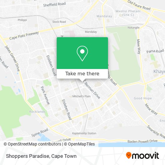 Shoppers Paradise map