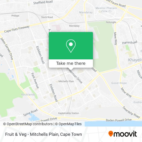 Fruit & Veg - Mitchells Plain map