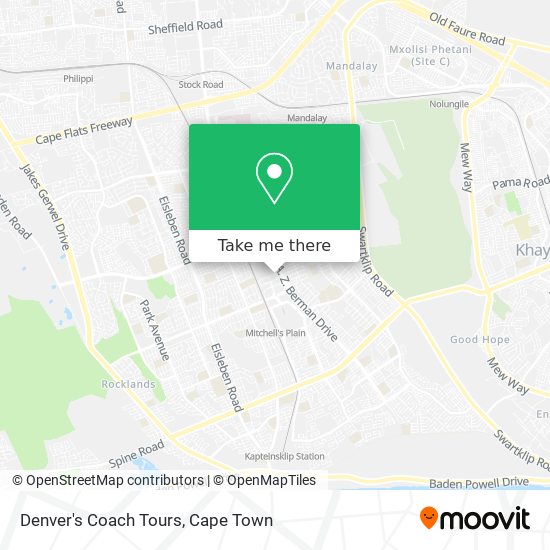 Denver's Coach Tours map