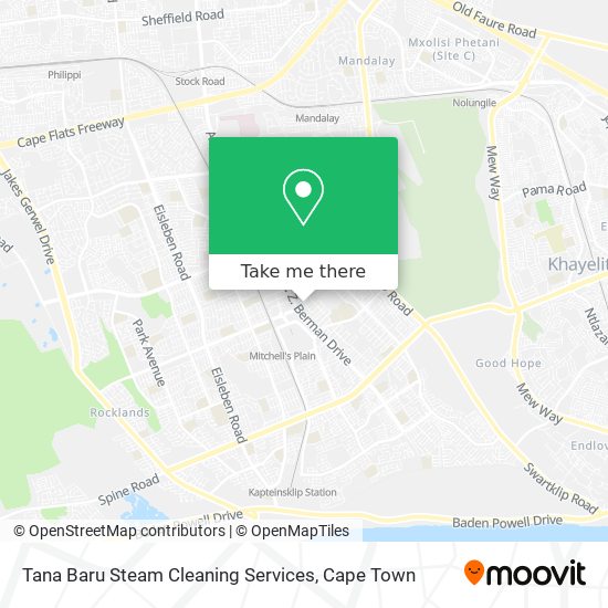 Tana Baru Steam Cleaning Services map