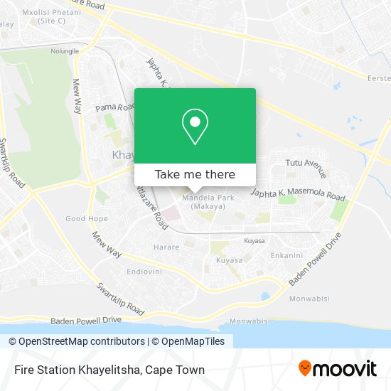 Fire Station Khayelitsha map