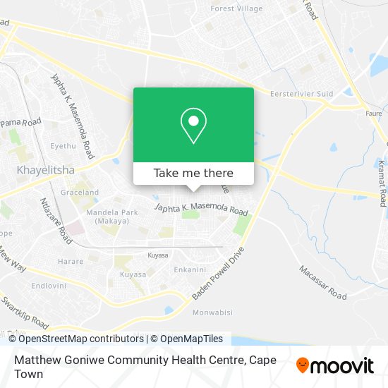 Matthew Goniwe Community Health Centre map