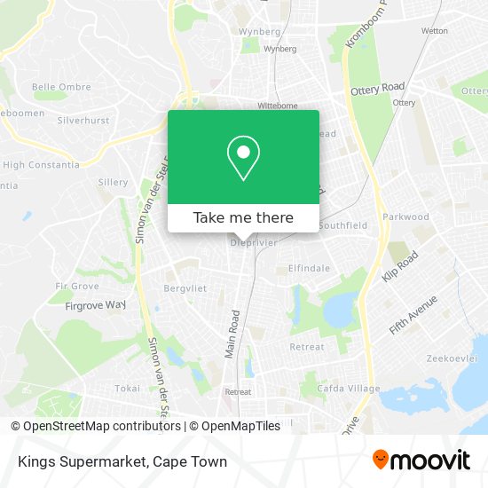Kings Supermarket map