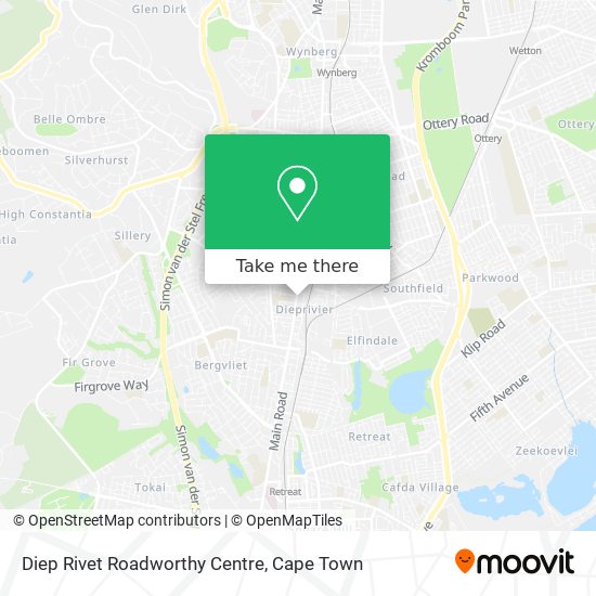 Diep Rivet Roadworthy Centre map