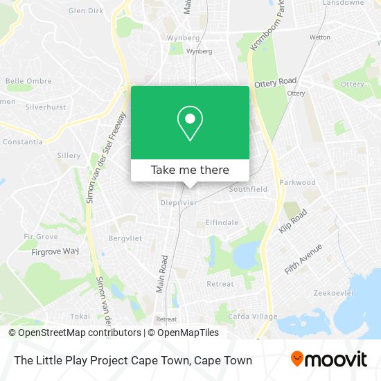 The Little Play Project Cape Town map