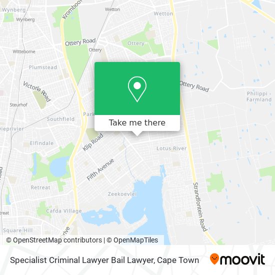 Specialist Criminal Lawyer Bail Lawyer map