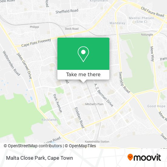 Malta Close Park map