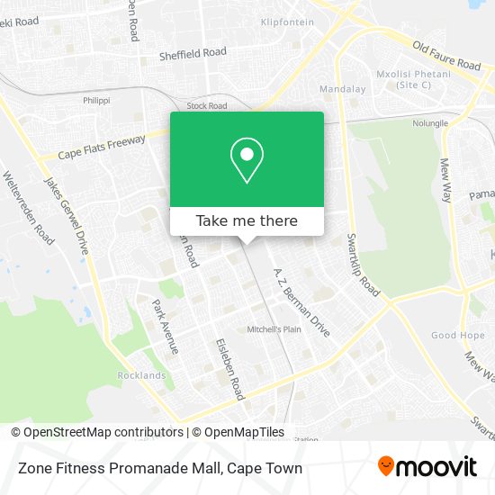 Zone Fitness Promanade Mall map