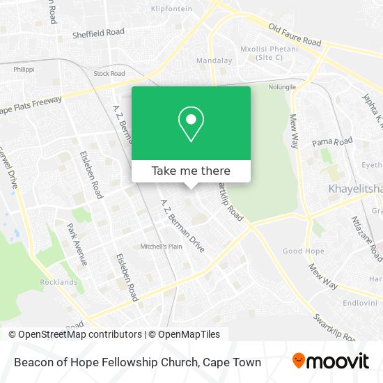 Beacon of Hope Fellowship Church map