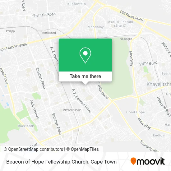 Beacon of Hope Fellowship Church map